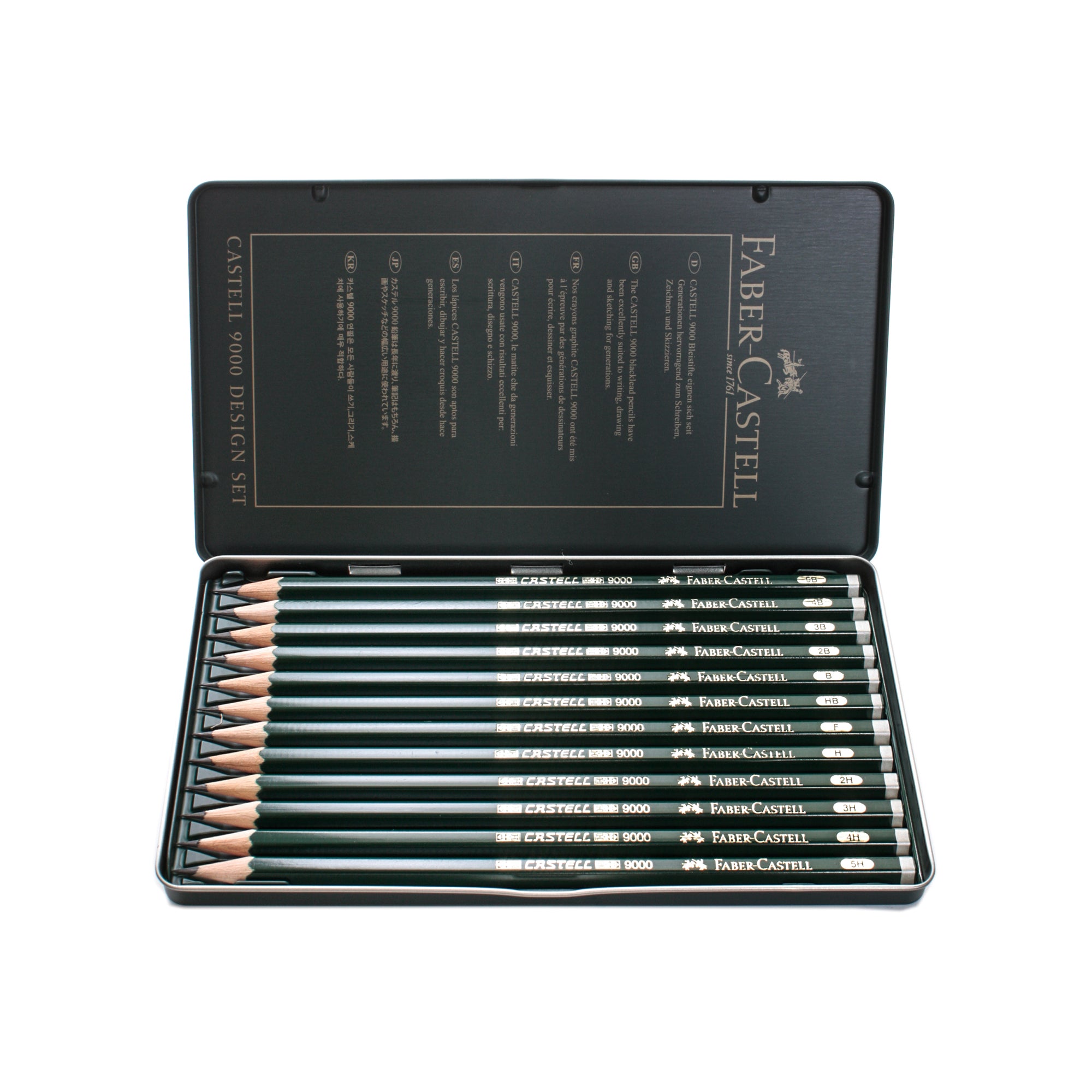 Faber-Castell 9000 Graphite Sketch Pencil Sets - 4 Variations