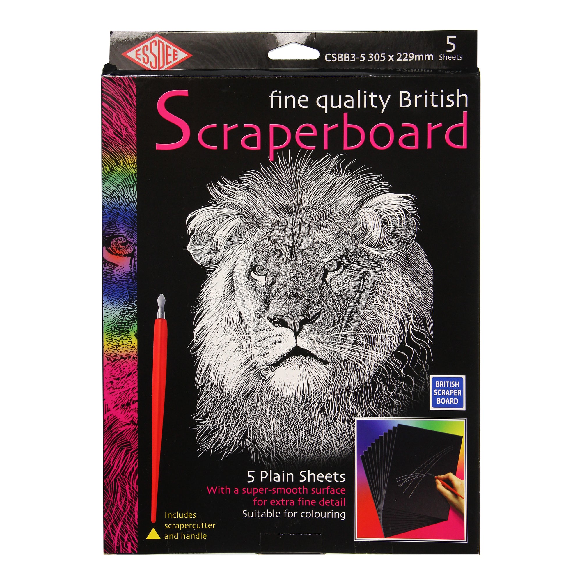 Essdee Fine Quality Scraperboard - 2 Variations