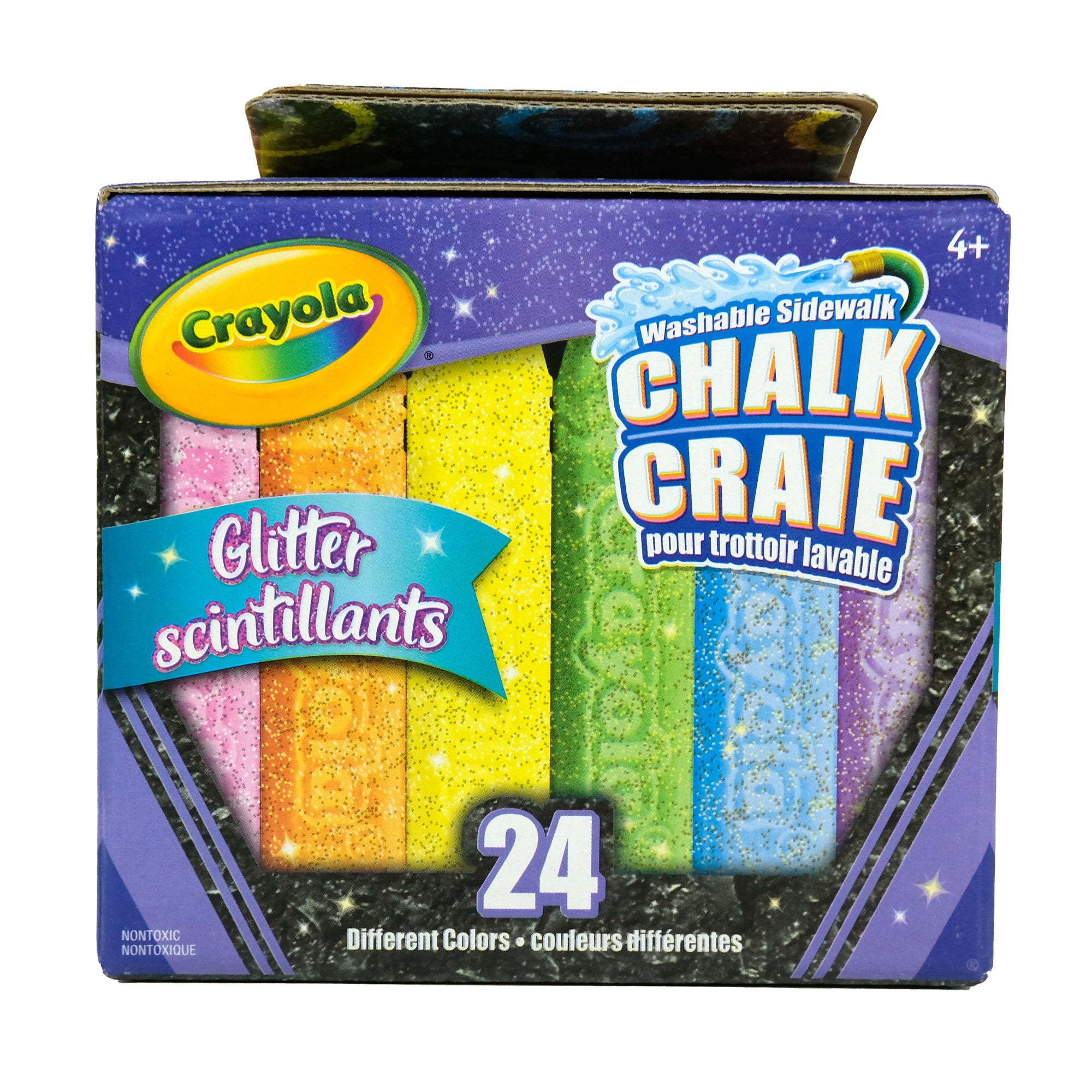 Chalk No Color Crayola Glitter Chalk - pack of 24